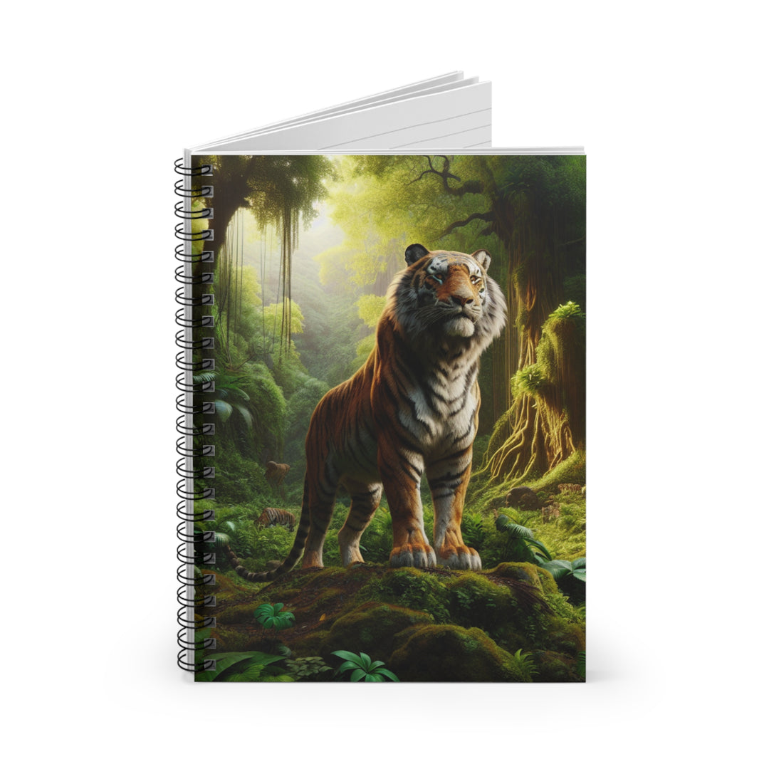 Majestic Tiger Spiral Notebook - Ruled Line for Nature Lovers