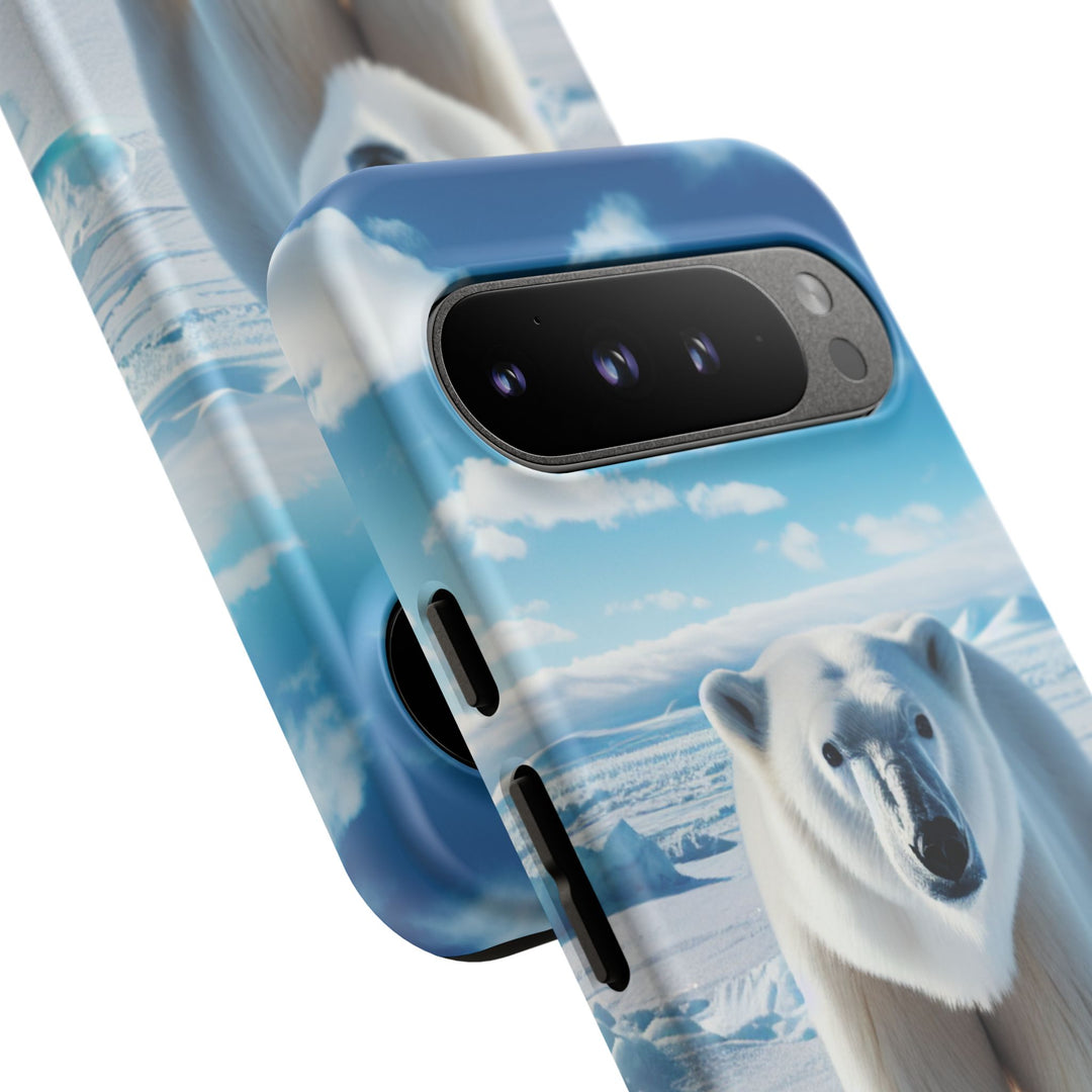 Polar Bear Tough Phone Case - Durable Protector with Arctic Design