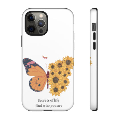 Butterfly & Sunflower Phone Case - "Secrets of Life" Design