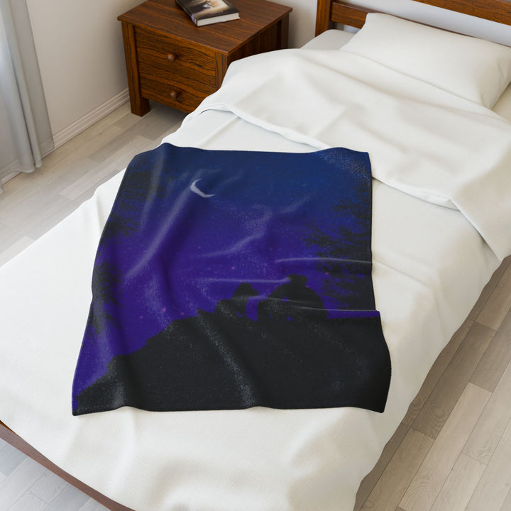 Starry Night Blanket - Velveteen Plush