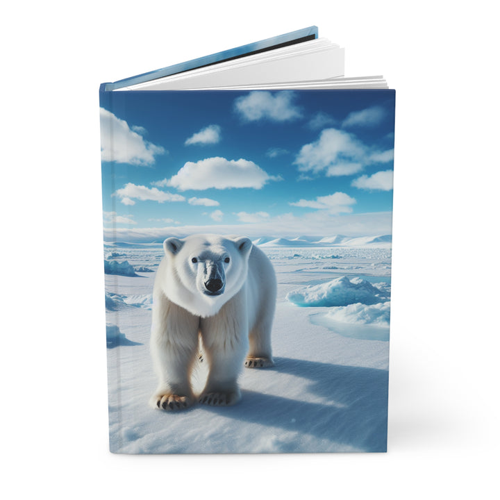 Polar Bear Hardcover Journal - Nature Inspired Matte Finish