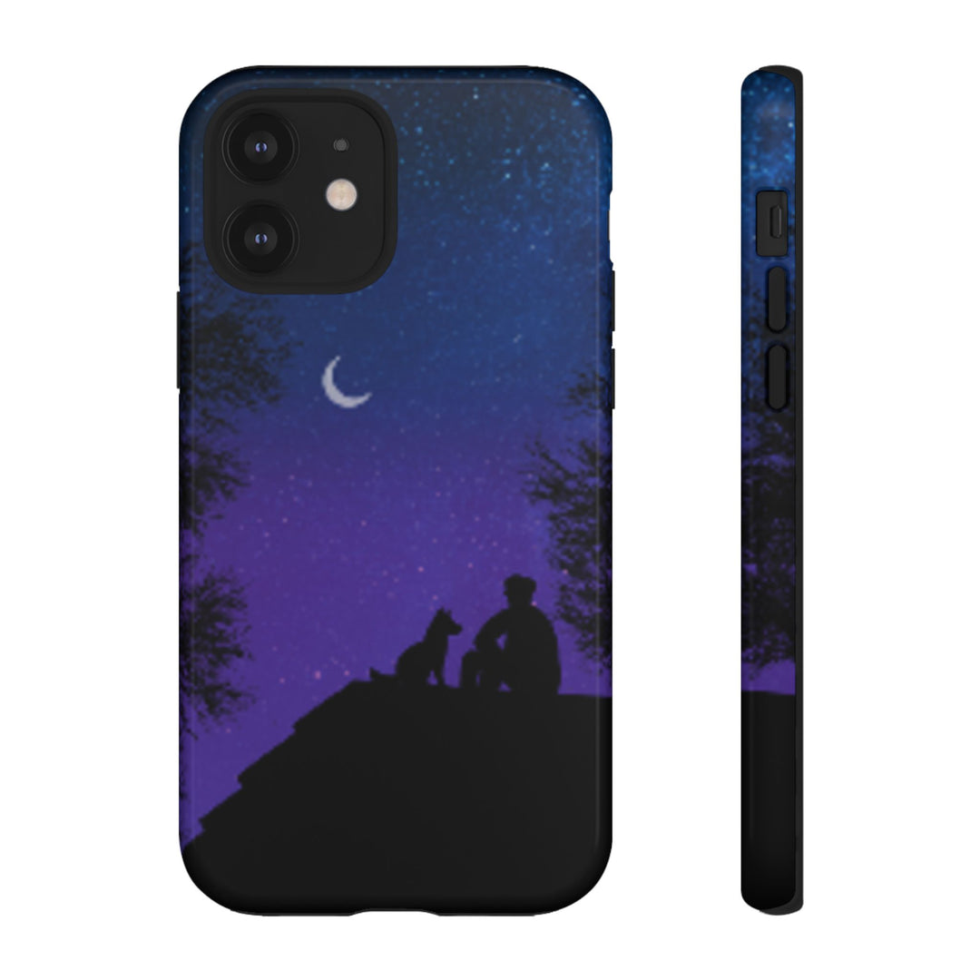 Starry Night Phone Case for Dog Lovers