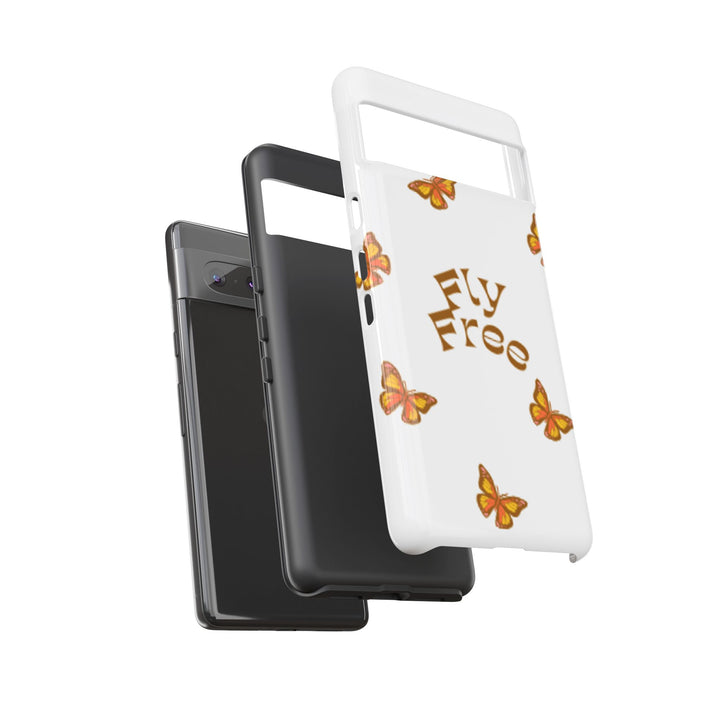 Stylish Phone Case | 'Fly Free' Butterfly Design | Unique Tough Cases