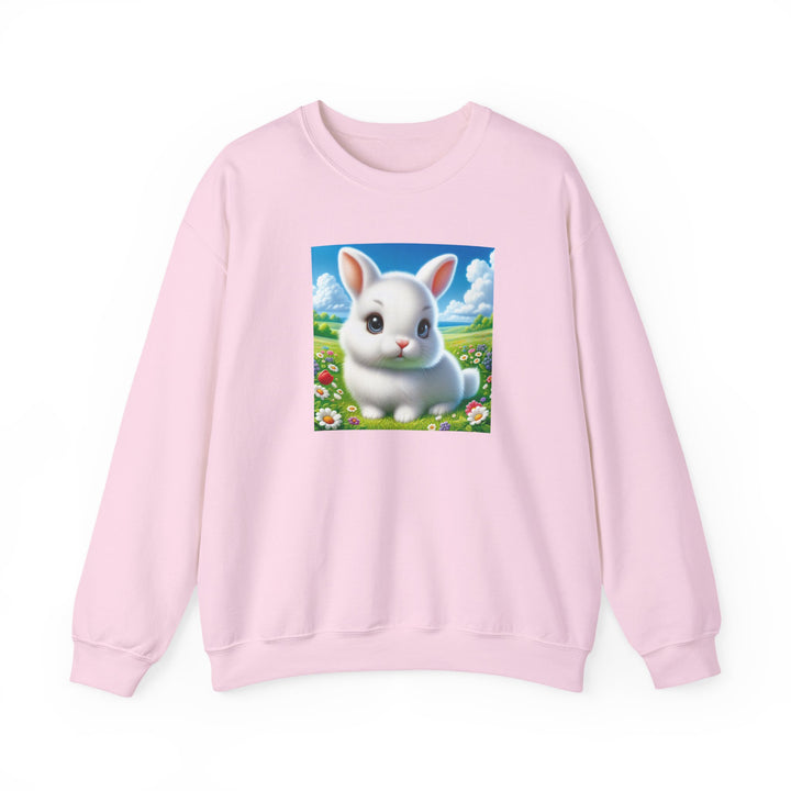 Cute Bunny Design Crewneck Sweatshirt, Cozy Sweatshirt, Spring Fashion, Easter Gift, Unisex Pullover, Animal Lover Apparel