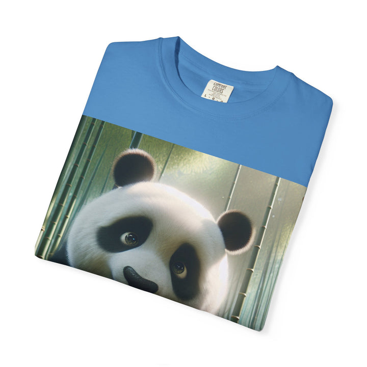 Cute Panda Unisex Garment-Dyed T-Shirt | Casual Animal Lover Tee
