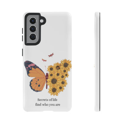 Butterfly & Sunflower Phone Case - "Secrets of Life" Design