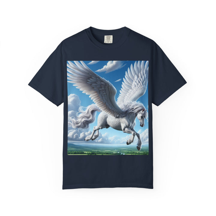 Mythical Pegasus Unisex Garment-Dyed T-shirt | Dreamy Fantasy Art Tee