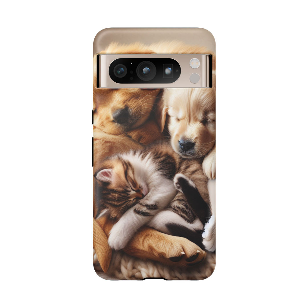 Cute Pets Phone Case - Adorable Dog and Cat Design for Animal Lovers
