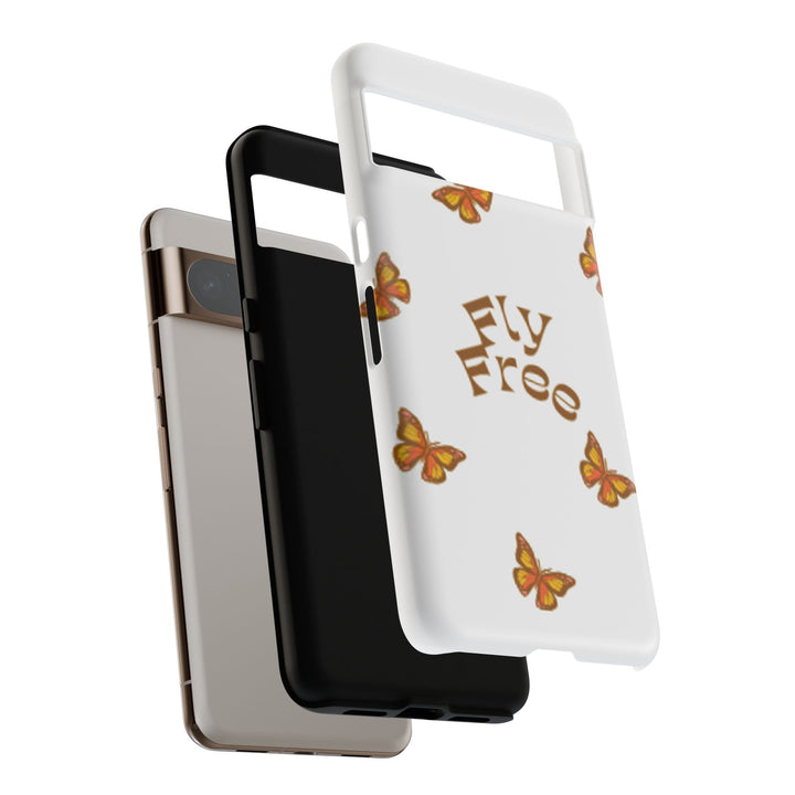 Stylish Phone Case | 'Fly Free' Butterfly Design | Unique Tough Cases