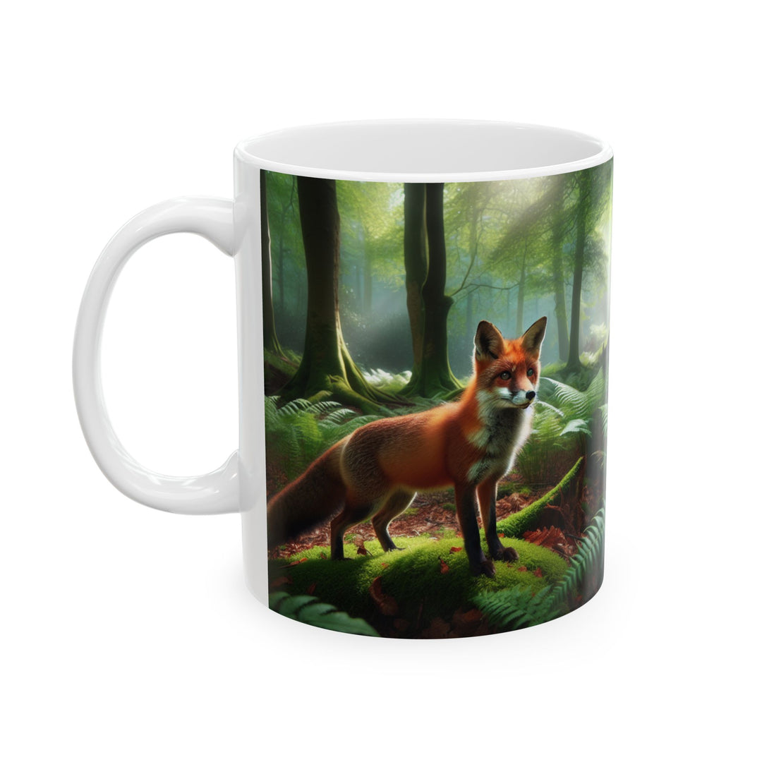 Fox Forest Ceramic Mug - Nature Lover Gift (11oz & 15oz)
