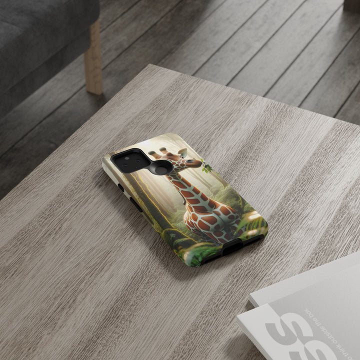 Giraffe Tough Phone Case - Cute Animal Design for Nature Lovers