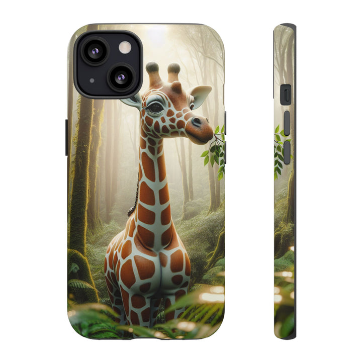 Giraffe Tough Phone Case - Cute Animal Design for Nature Lovers