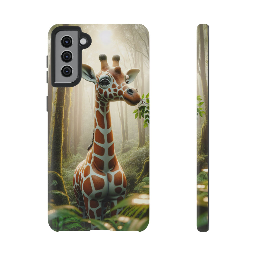 Giraffe Tough Phone Case - Cute Animal Design for Nature Lovers