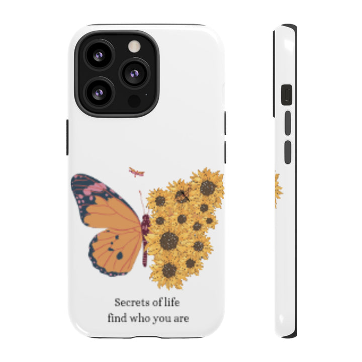 Butterfly & Sunflower Phone Case - "Secrets of Life" Design