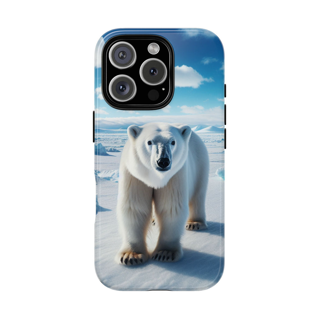 Polar Bear Tough Phone Case - Durable Protector with Arctic Design