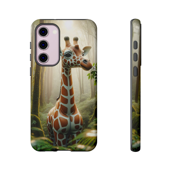 Giraffe Tough Phone Case - Cute Animal Design for Nature Lovers