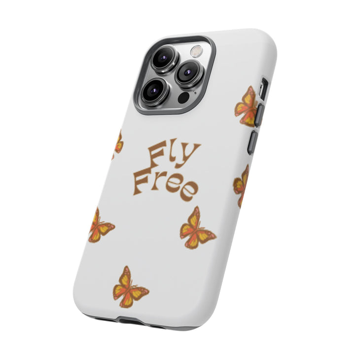 Stylish Phone Case | 'Fly Free' Butterfly Design | Unique Tough Cases