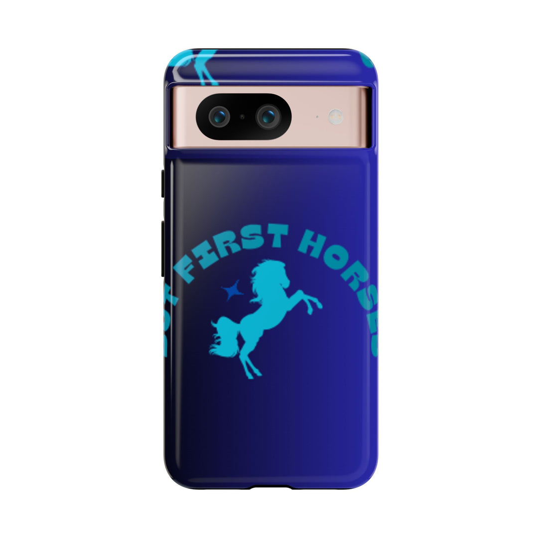 But First Horses Phone Case – Durable Tough Case for Horse Lovers