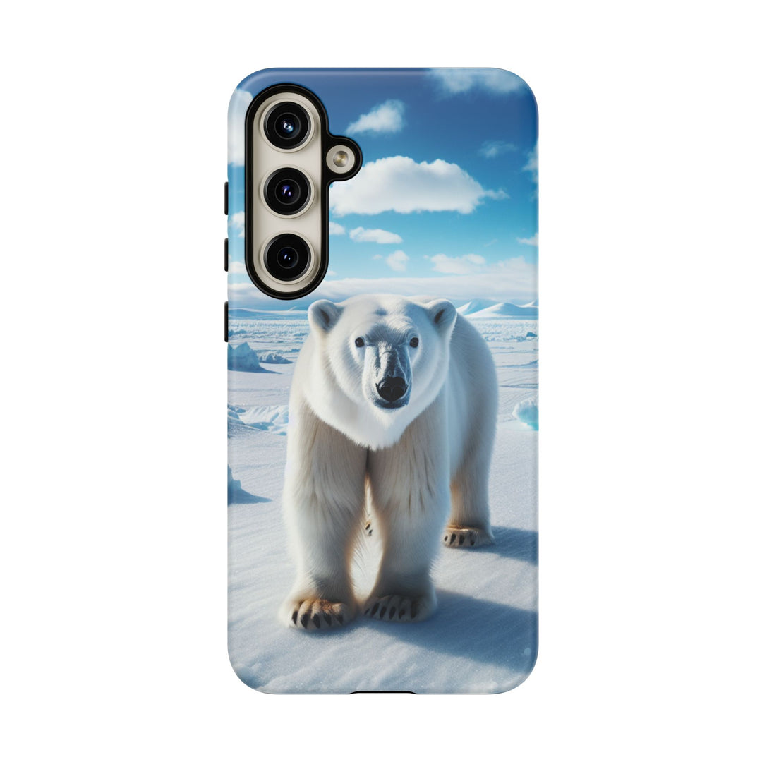 Polar Bear Tough Phone Case - Durable Protector with Arctic Design