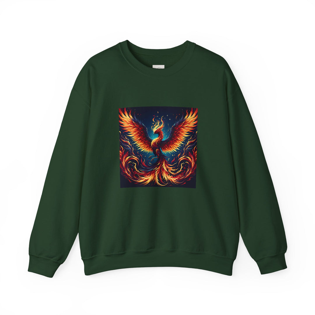Fiery Phoenix Sweatshirt - Cozy Unisex Crewneck, Gift for Art Lovers