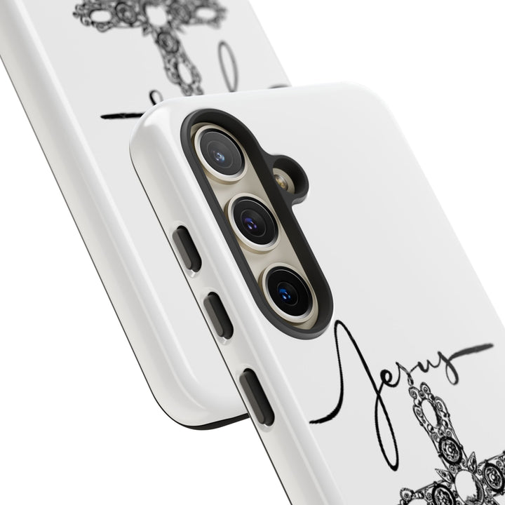 Stylish Tough Case with Jesus Design - Faith-Inspired Phone Cover, Christian Gift, Custom Phone Accessory, Unique Cell Phone Case