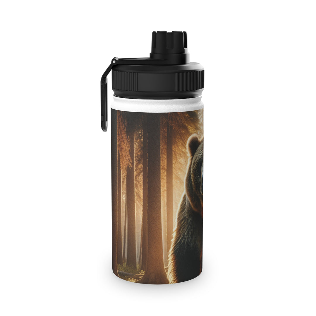 Bear Forest Stainless Steel Water Bottle - Eco-Friendly Sports Lid for Outdoor Adventures