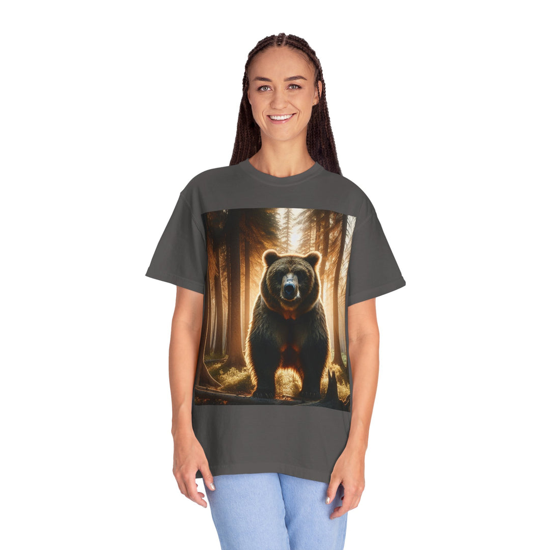 Nature-Inspired Bear Graphic Unisex T-Shirt