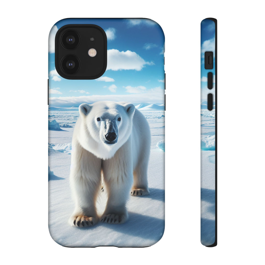 Polar Bear Tough Phone Case - Durable Protector with Arctic Design