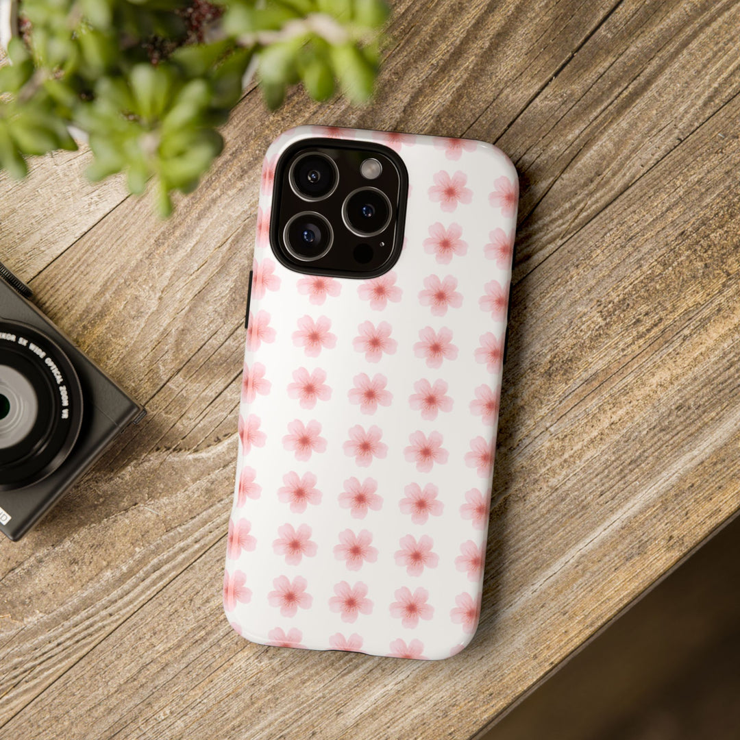 Cherry Blossom Tough Phone Case - Floral Design for Spring & Summer