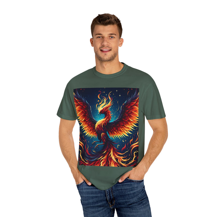 Phoenix Fire Unisex T-Shirt - Artistic Flame Design, Graphic Tee, Trendy Apparel, Gift for Art Lovers, Summer Fashion