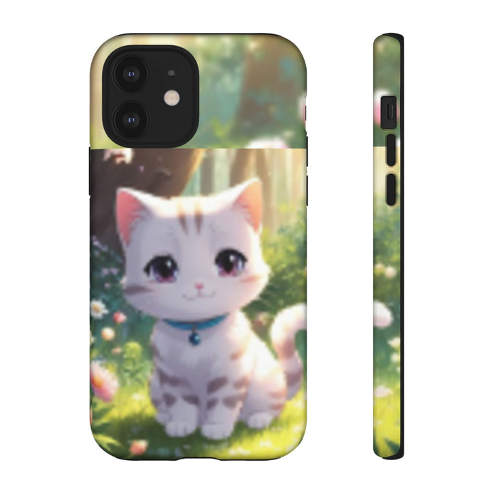 Cute Ai Cat Phone Case - Tough Protection with Floral Design for Cat Lovers