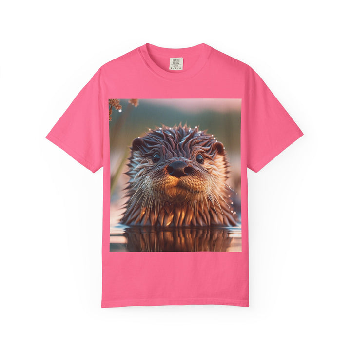 Whimsical Otter Unisex Garment-Dyed T-Shirt - Perfect for Nature Lovers