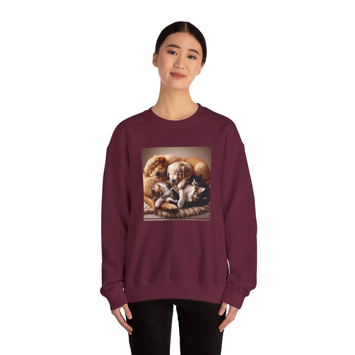 Cozy Pet Lovers' Crewneck Sweatshirt | Cute Dog Design | Gift for Animal Lovers | Comfy Pullover | Birthday or Holiday Gift