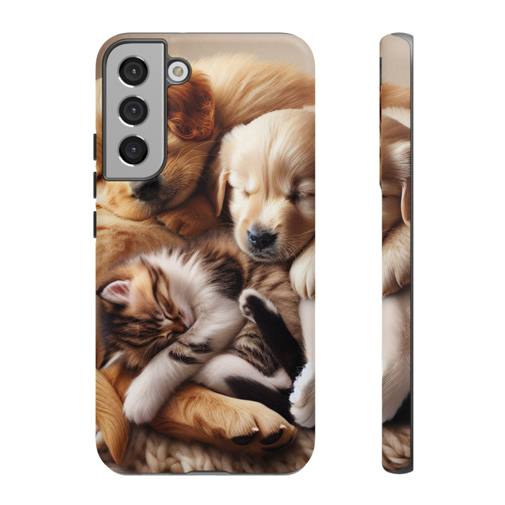 Cute Pets Phone Case - Adorable Dog and Cat Design for Animal Lovers