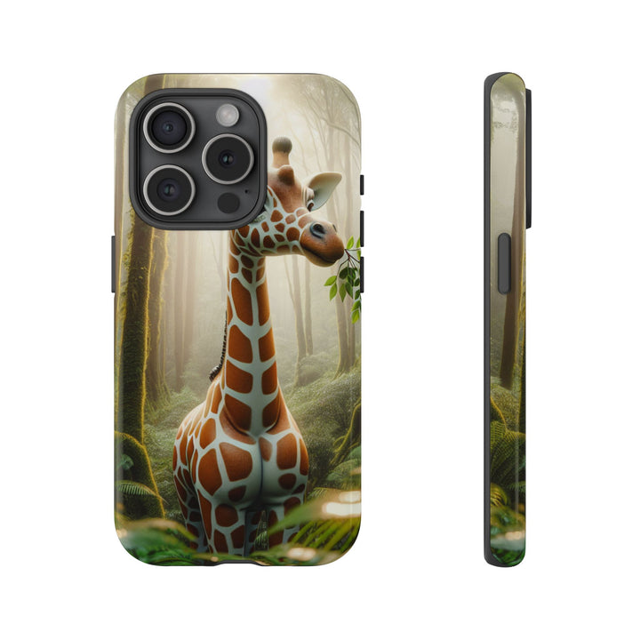 Giraffe Tough Phone Case - Cute Animal Design for Nature Lovers