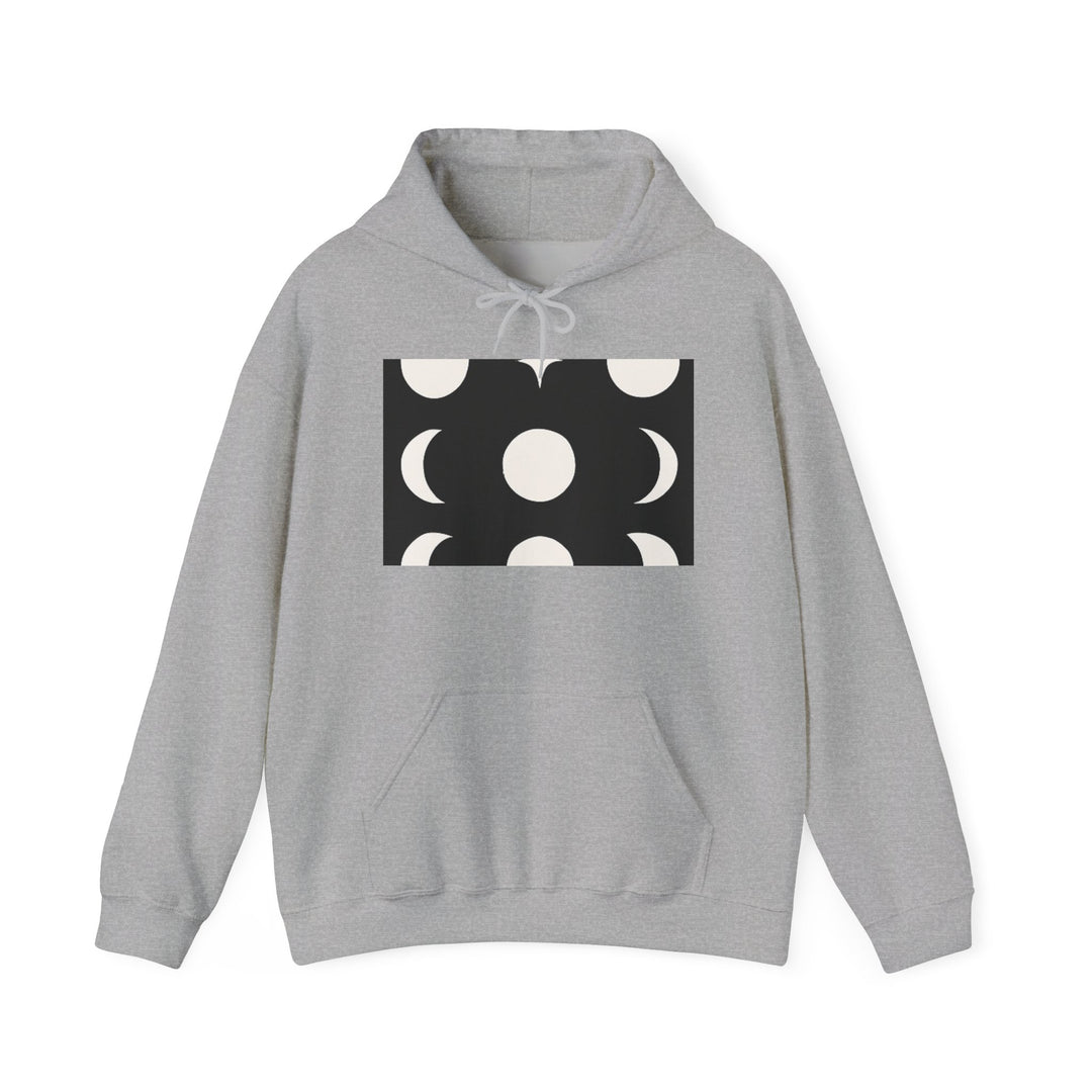 Moon Phases Unisex Hoodie, Cozy Gift for Astrology Lovers, Perfect for Fall, Winter, Art Sweatshirt, Night Sky Apparel