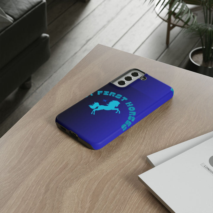 But First Horses Phone Case – Durable Tough Case for Horse Lovers