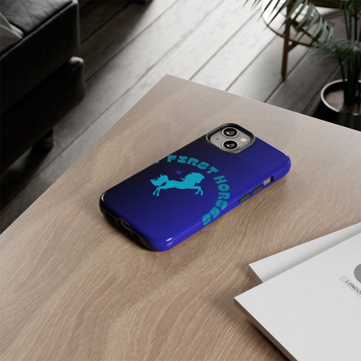 But First Horses Phone Case – Durable Tough Case for Horse Lovers