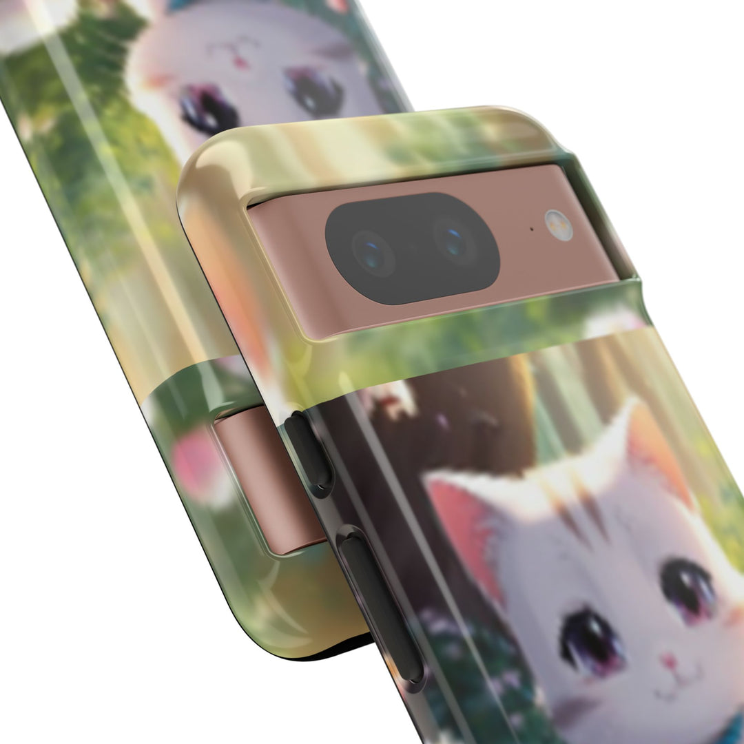 Cute Ai Cat Phone Case - Tough Protection with Floral Design for Cat Lovers