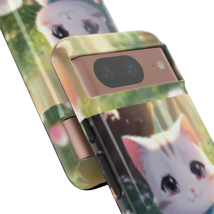 Cute Ai Cat Phone Case - Tough Protection with Floral Design for Cat Lovers
