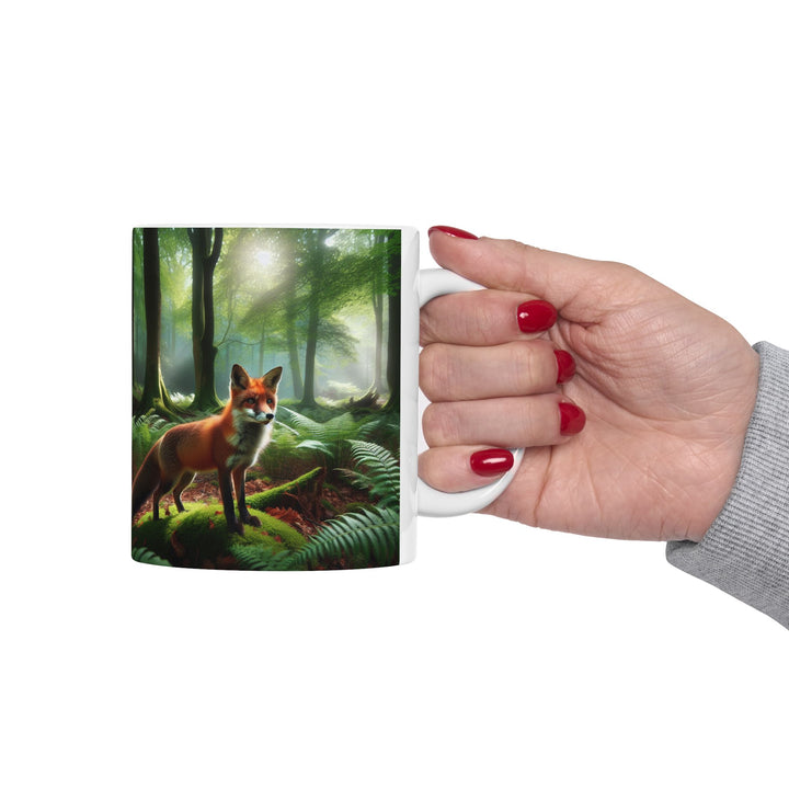 Fox Forest Ceramic Mug - Nature Lover Gift (11oz & 15oz)