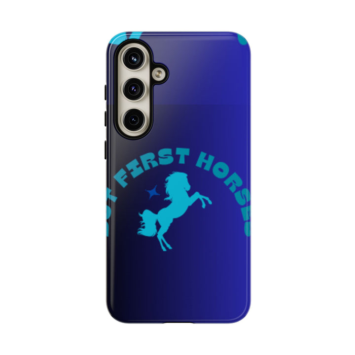 But First Horses Phone Case – Durable Tough Case for Horse Lovers