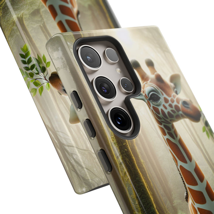 Giraffe Tough Phone Case - Cute Animal Design for Nature Lovers