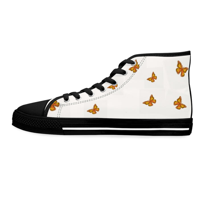 Butterfly High Top Sneakers for Women - Stylish and Fun Footwear