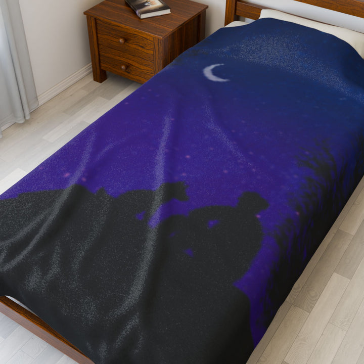 Starry Night Blanket - Velveteen Plush