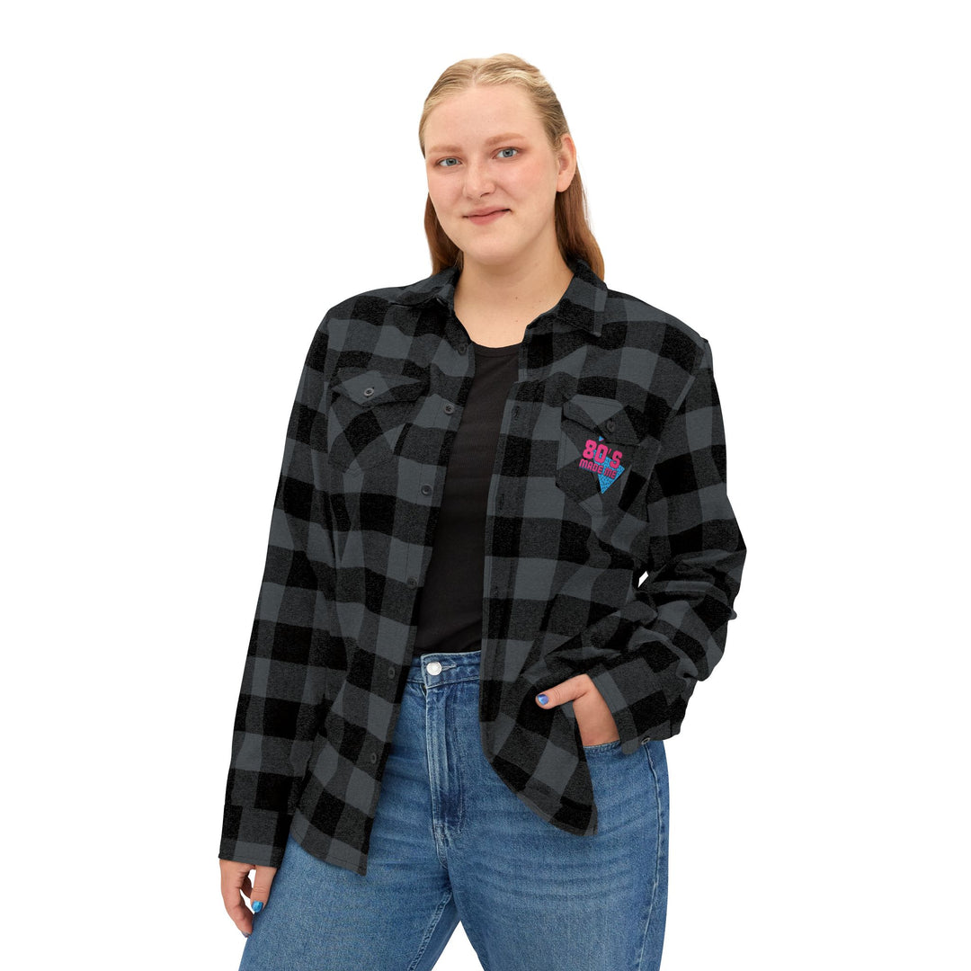 80s Inspired Unisex Flannel Shirt - Retro Cozy Casual Wear