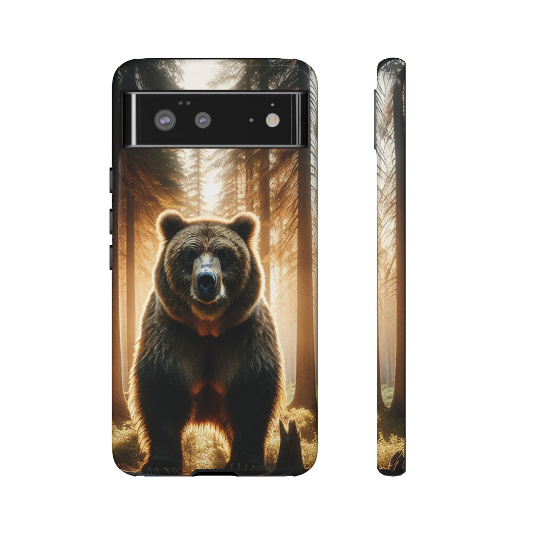 Wildlife Phone Case - Tough Cases with Bear Design, Nature Lover Gift, Animal-Themed Accessories, Eco-Friendly Tech Protection