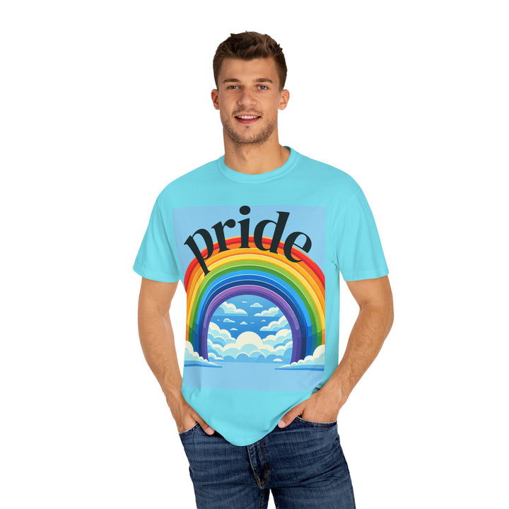 Pride Rainbow T-Shirt | Unisex Garment-Dyed Tee | LGBTQ+ Style, Casual Wear, Gift for Pride Month, Summer Fashion