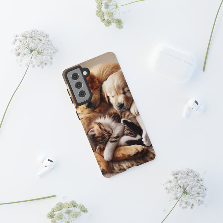Cute Pets Phone Case - Adorable Dog and Cat Design for Animal Lovers