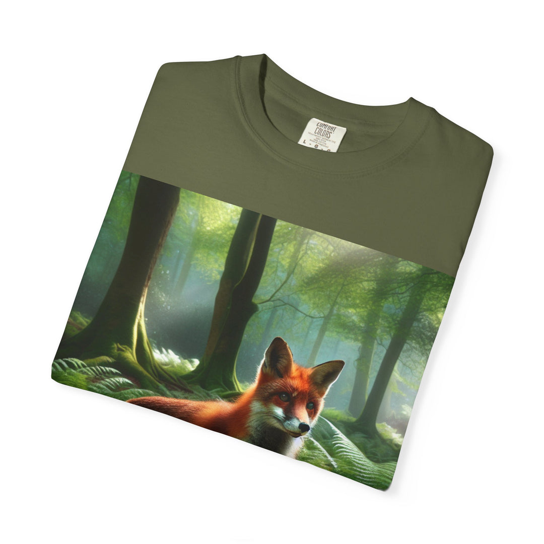 Forest Fox Unisex Garment-Dyed T-Shirt